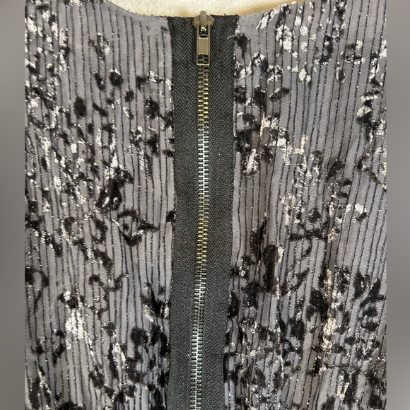 Free People Fit & Flare 90’s Burnout Grey & Black Women’s Party Dress Size‎ O - Picture 5 of 13